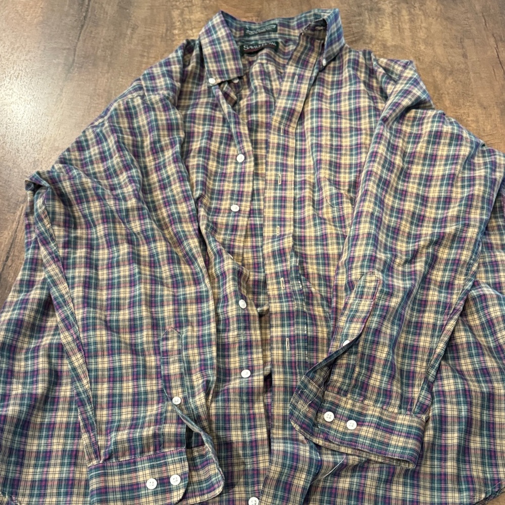 Men's Multicolor Plaid Casual Shirt